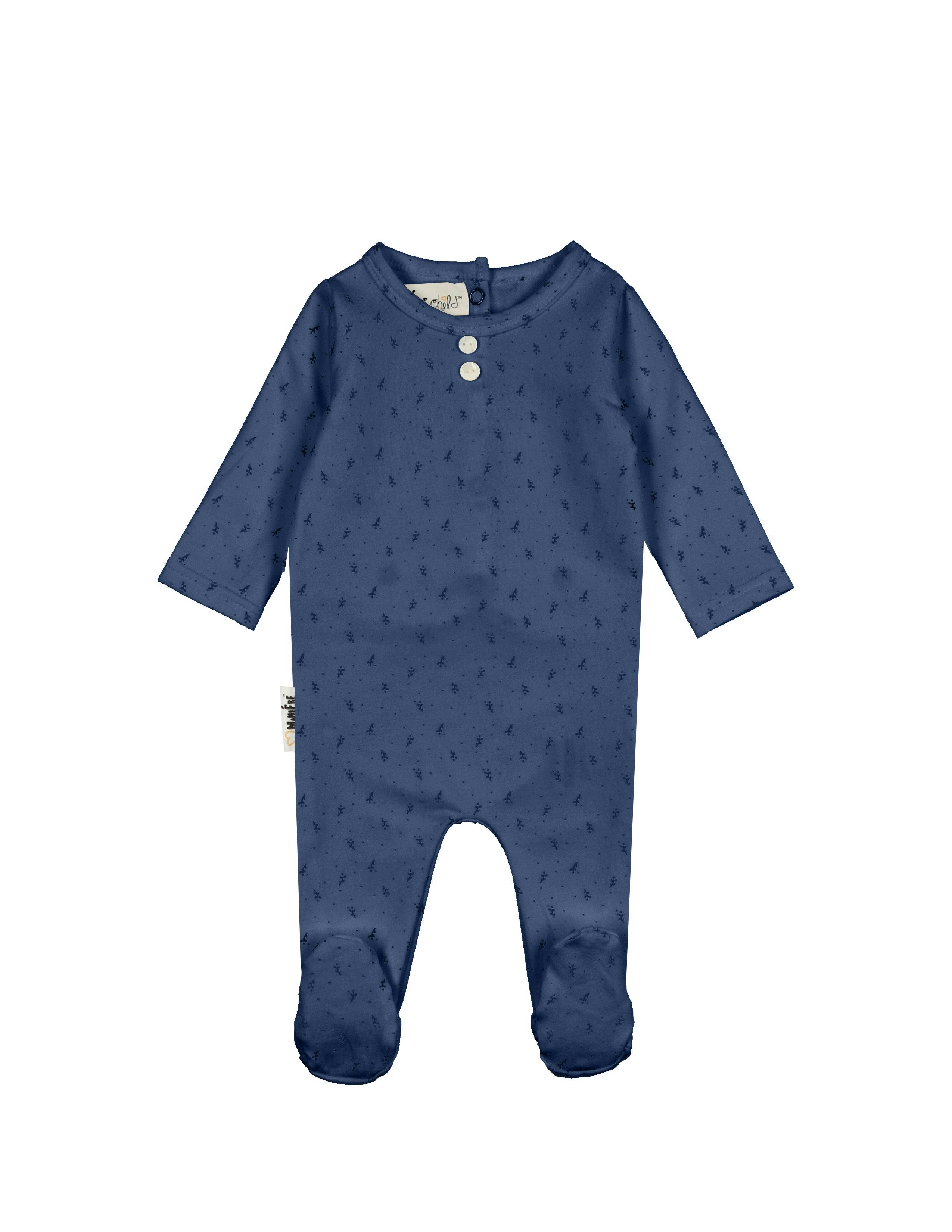 Buttons And Polka dots Footie