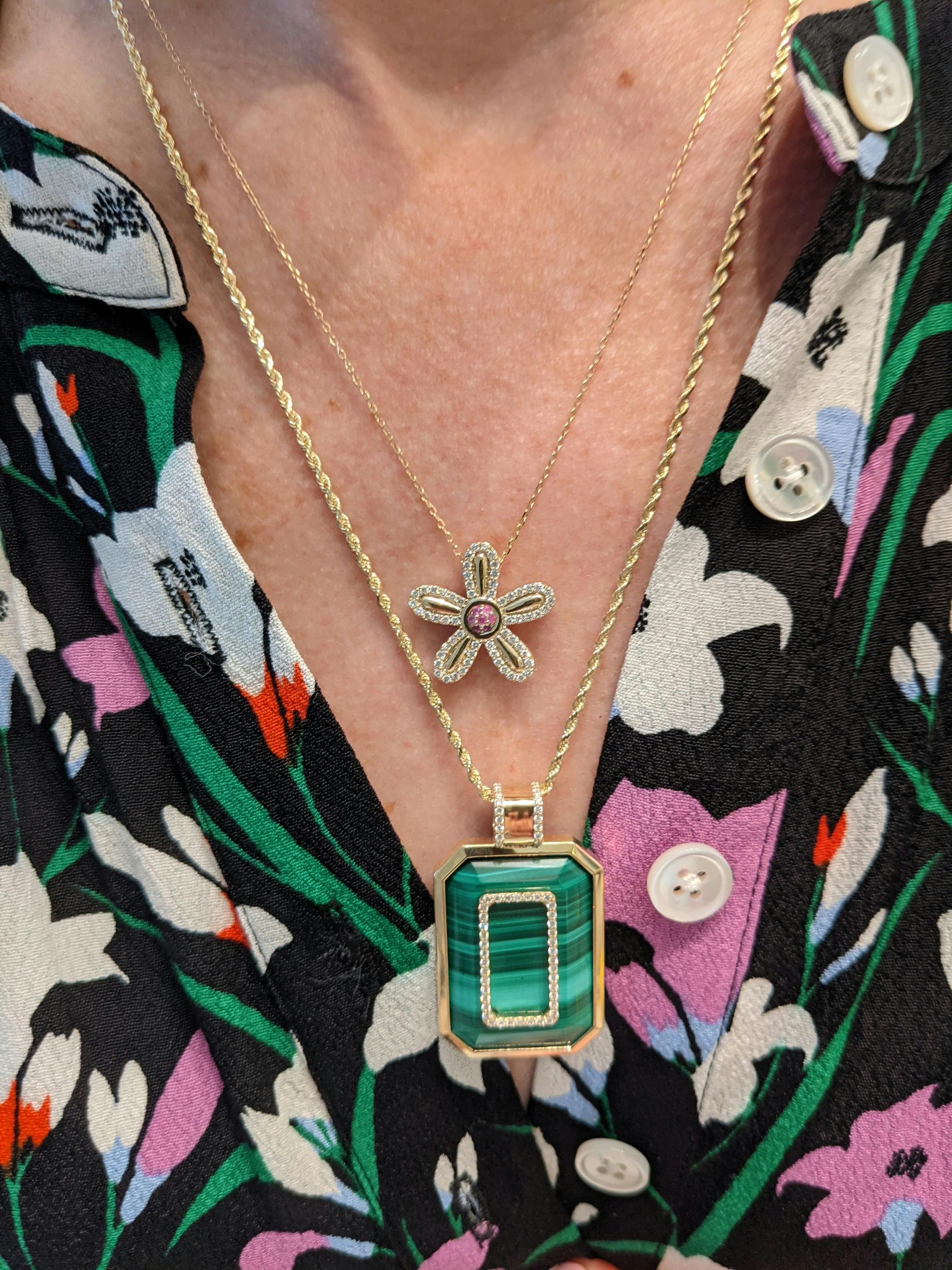 Juju Flower Charm Necklace