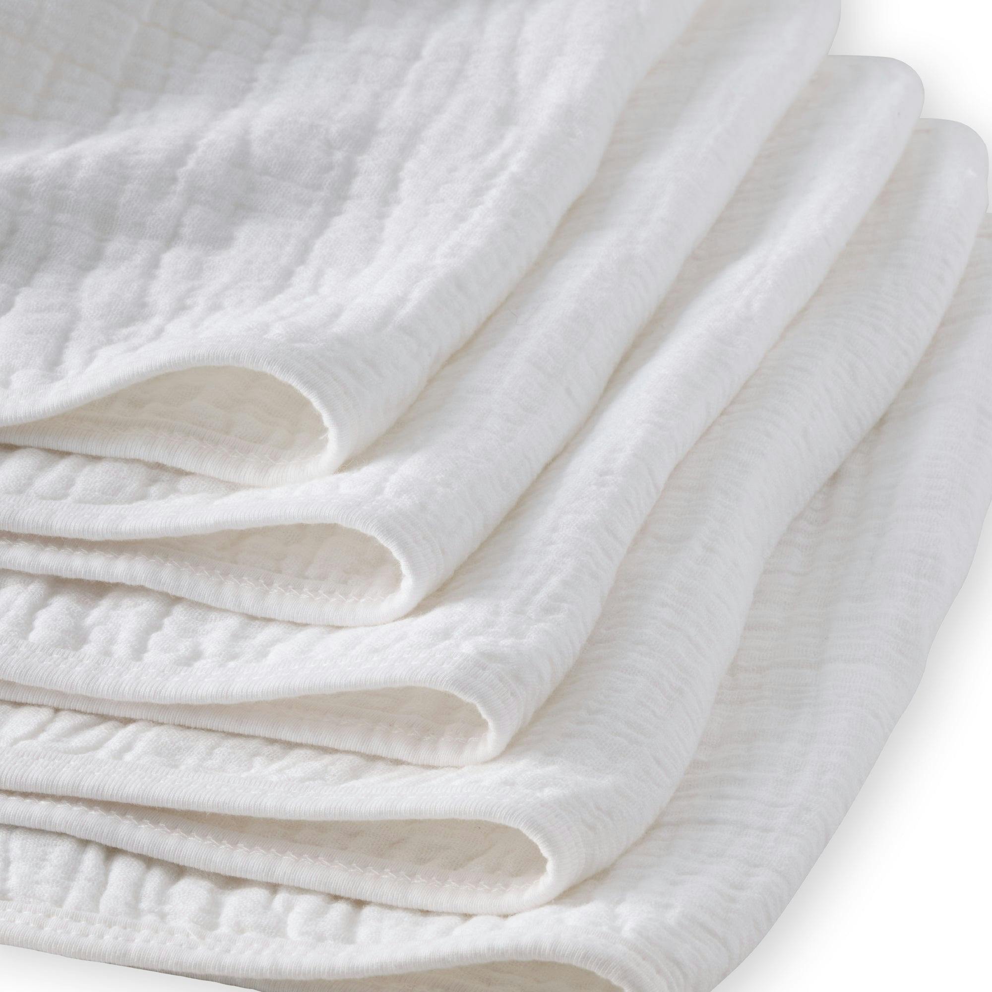 RILEY 5-Pack Crinkle Muslin Burp Cloths