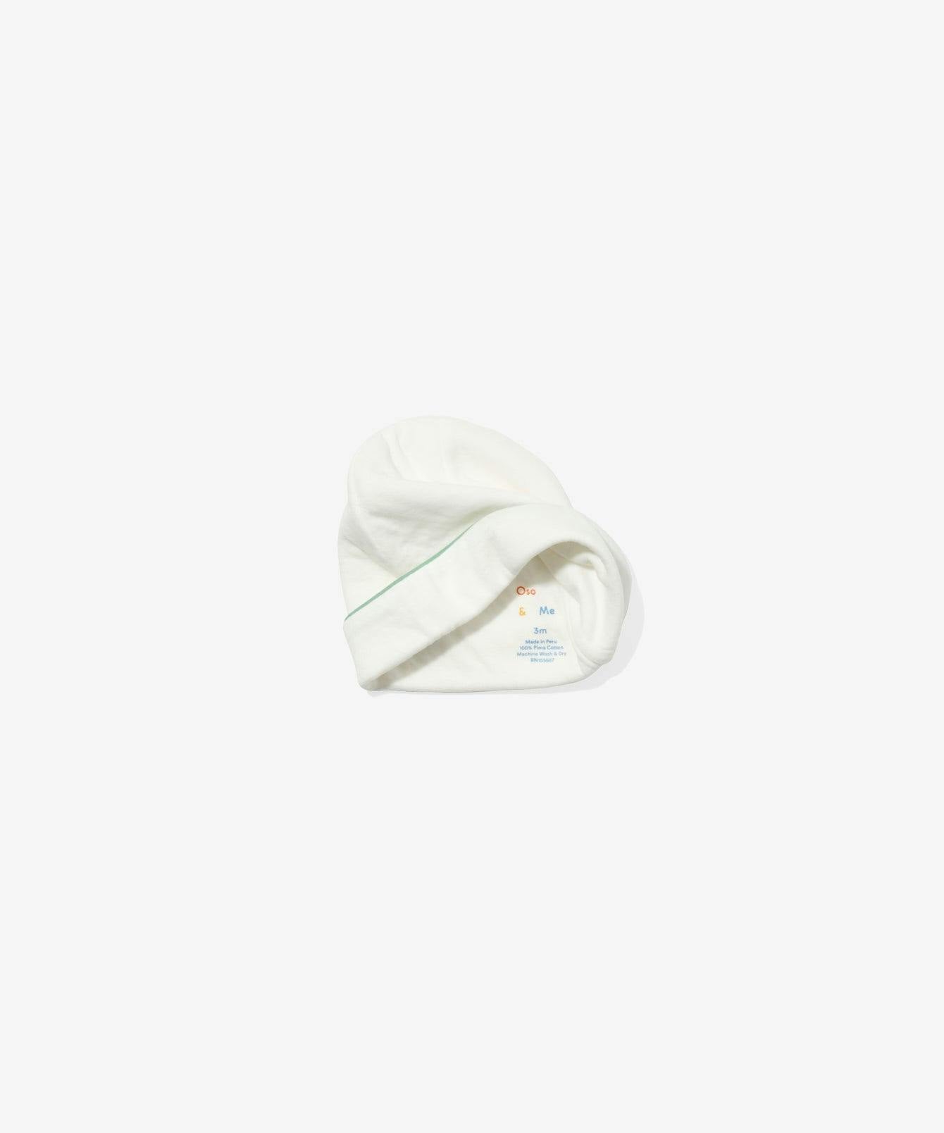 Hazy Hat, Seafoam Piping