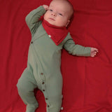 kerchief bib | scarlet red