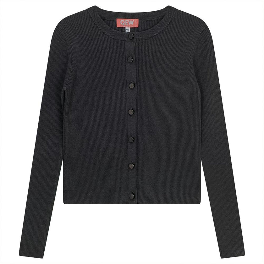 Cropped Knit Cardigan