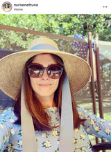 Wildflower Sun Hat - (Preorder Shipping June 15) Antique Eyelet Scallop Lace Wide & Short Ribbon
