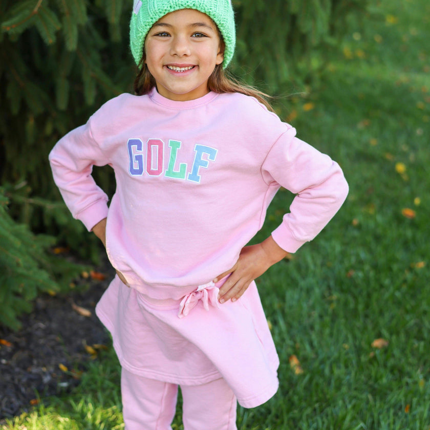 Golf Flag Bobble Hat, Pink
