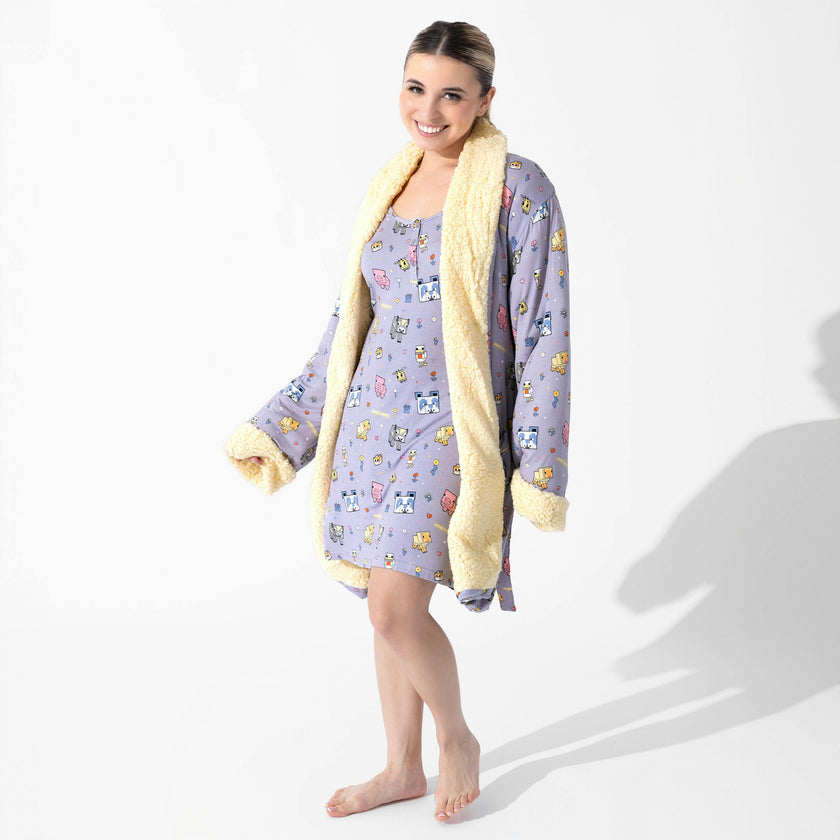 Minecraft Pixel Pals Bamboo Women's Nightgown