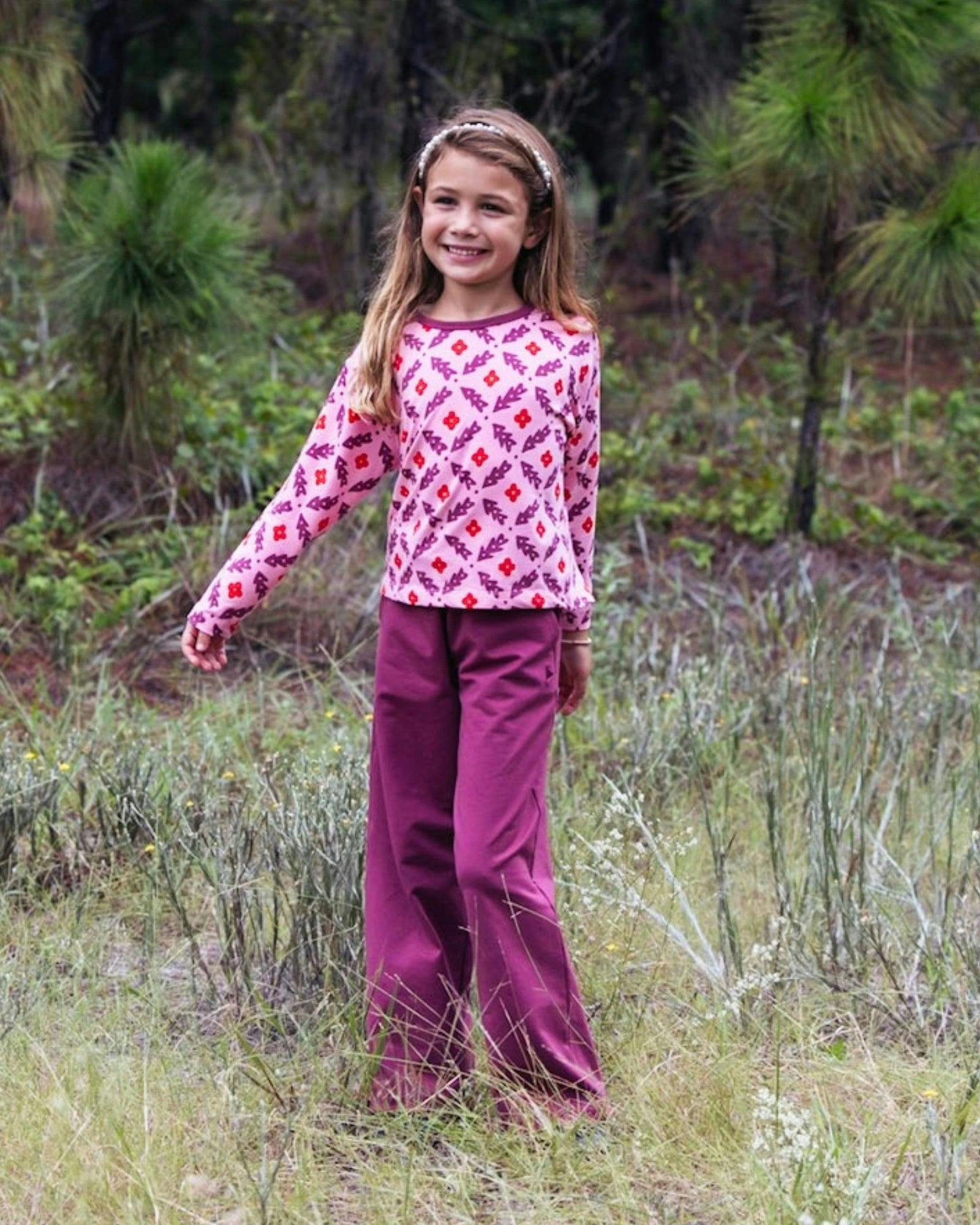 Boxy Tee + Pants Set- Jolly Holly