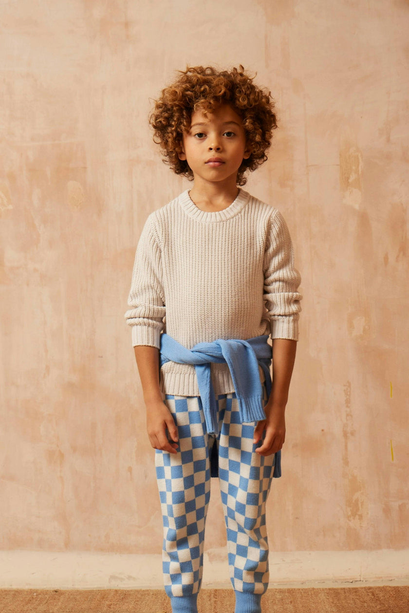 Boys Fisherman Jumper | Chalk