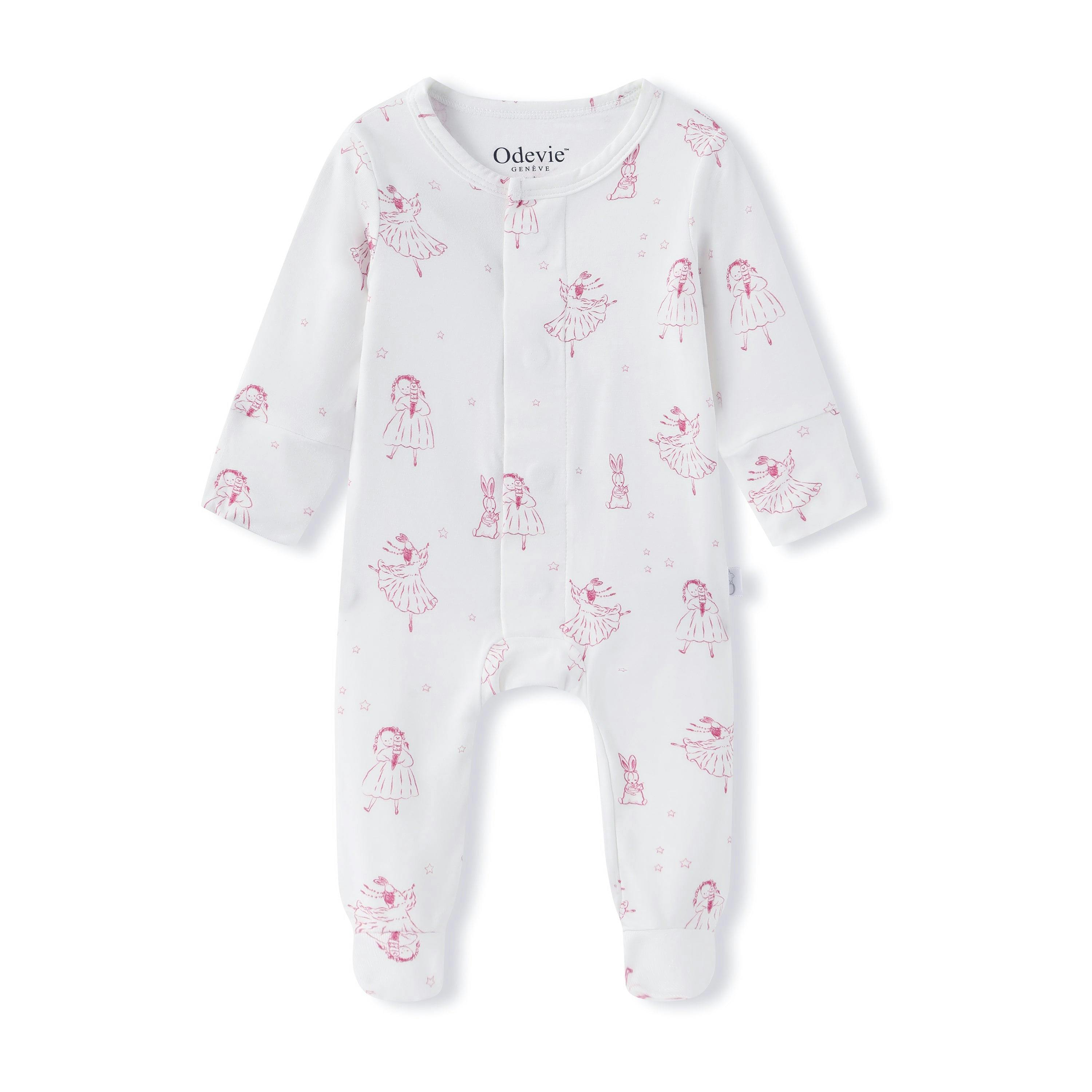 Bamboo Magnetic Footie Pajama - Princesse Rose