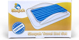 Sleepah Inflatable Toddler Travel Bed Portable Kids Air Mattress Set w Safety Bed Rail Guards for Kids & Toddlers – Set Includes Pump, Carry Case, Pillow