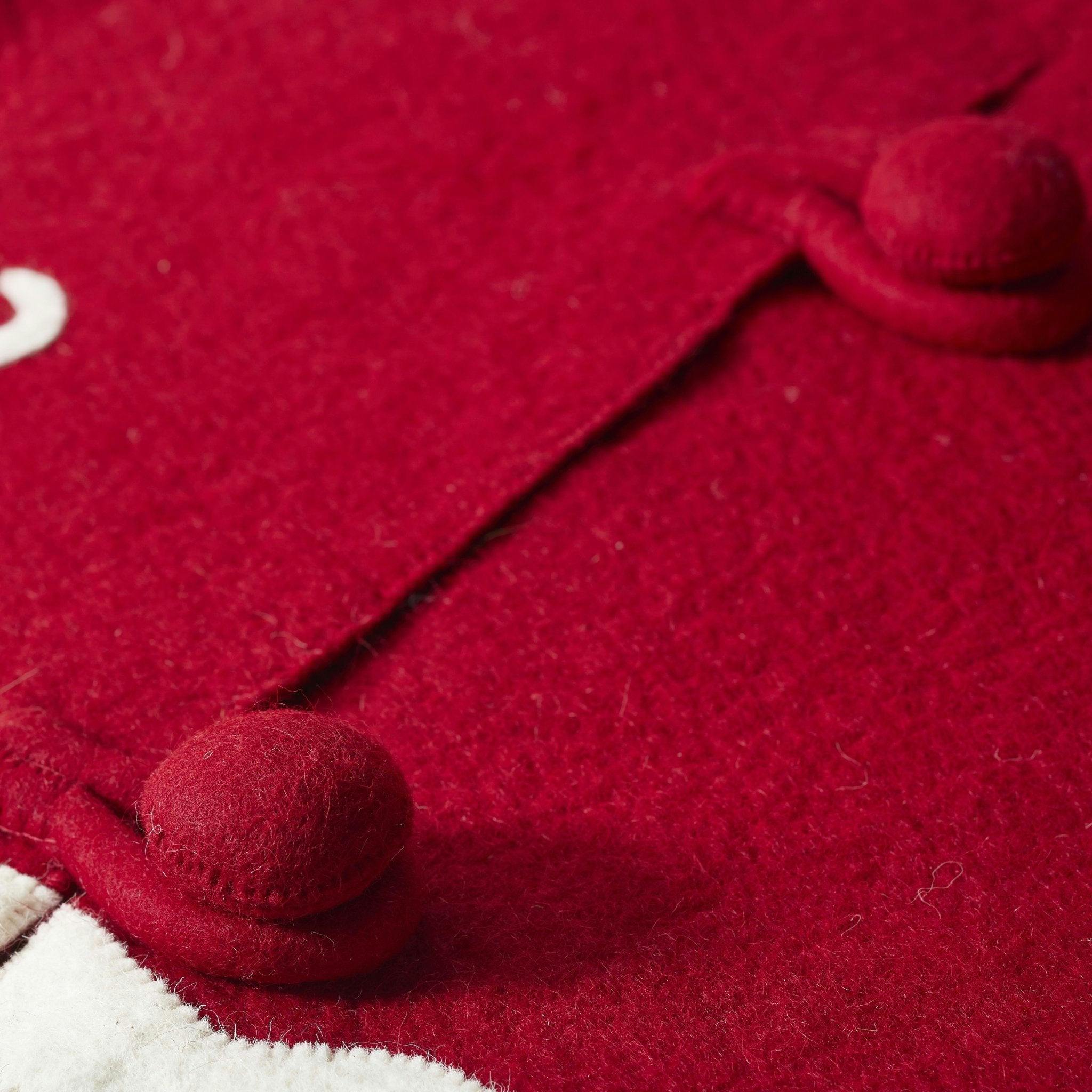 Cats and Green Trees Hand-Felted Christmas Tree Skirt - 60