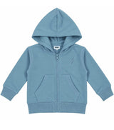 Kids Bolt Zip Hoodie - Dusty Blue