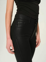 Halle Straight High Rise Instasculpt 29" Jeans | Black Coated
