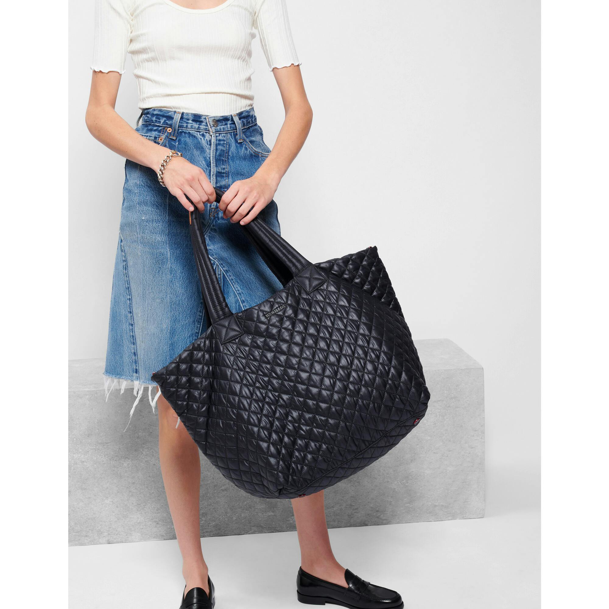 Black Large Metro Tote Deluxe
