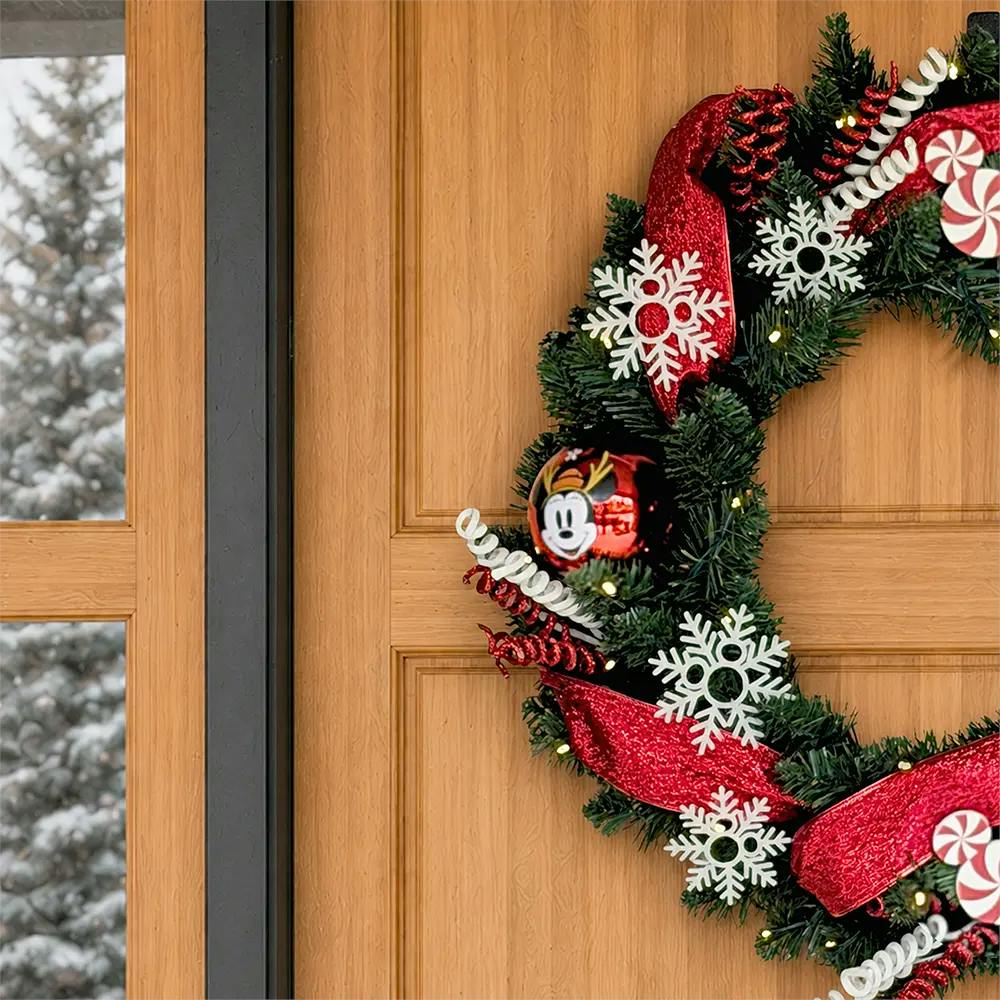 Disney® Mickey Mouse and Minnie Mouse Christmas Wreath Pre-Lit