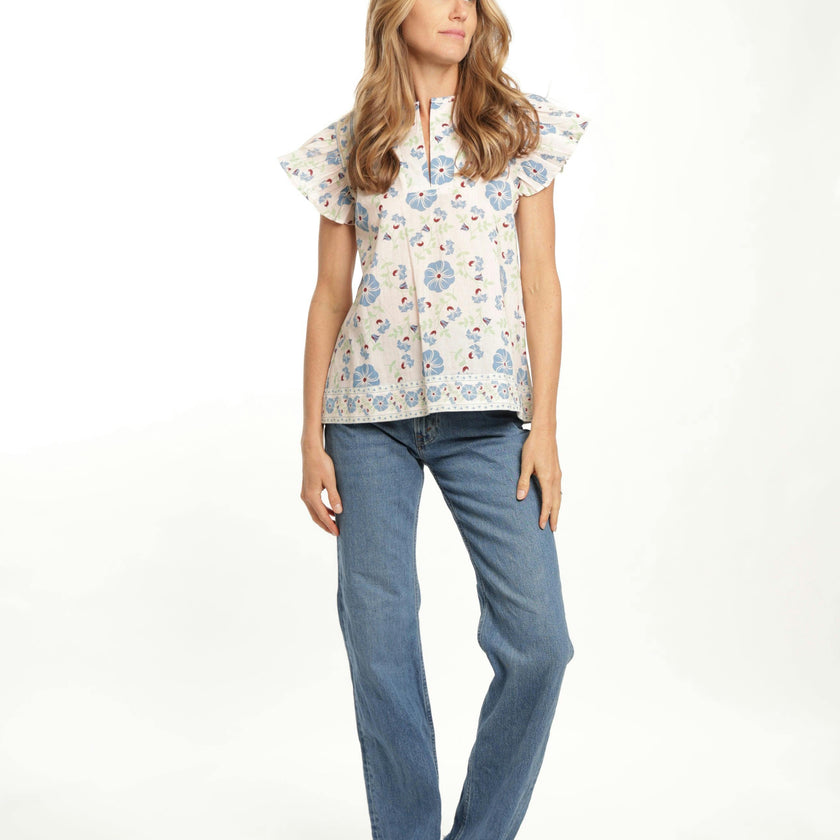 Marion Top - Pastel Cream