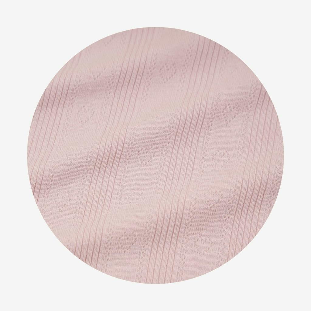 Icing Pink Pointelle Picot Swaddle Headband Set
