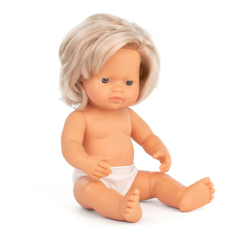 Baby Girl Doll with Blond Hair 15 inch