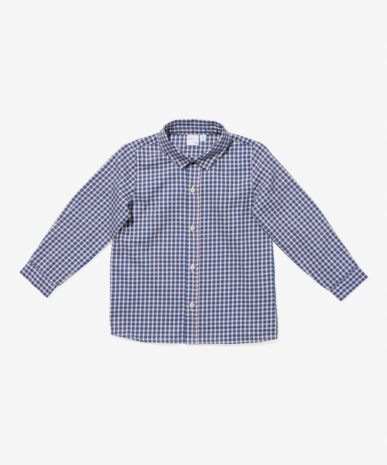 Jeffie Shirt, Marine Tiny Check