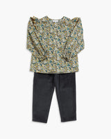 Celeste Trousers Medium Blue Corduroy