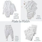 RILEY 5-Pack Crinkle Muslin Burp Cloths