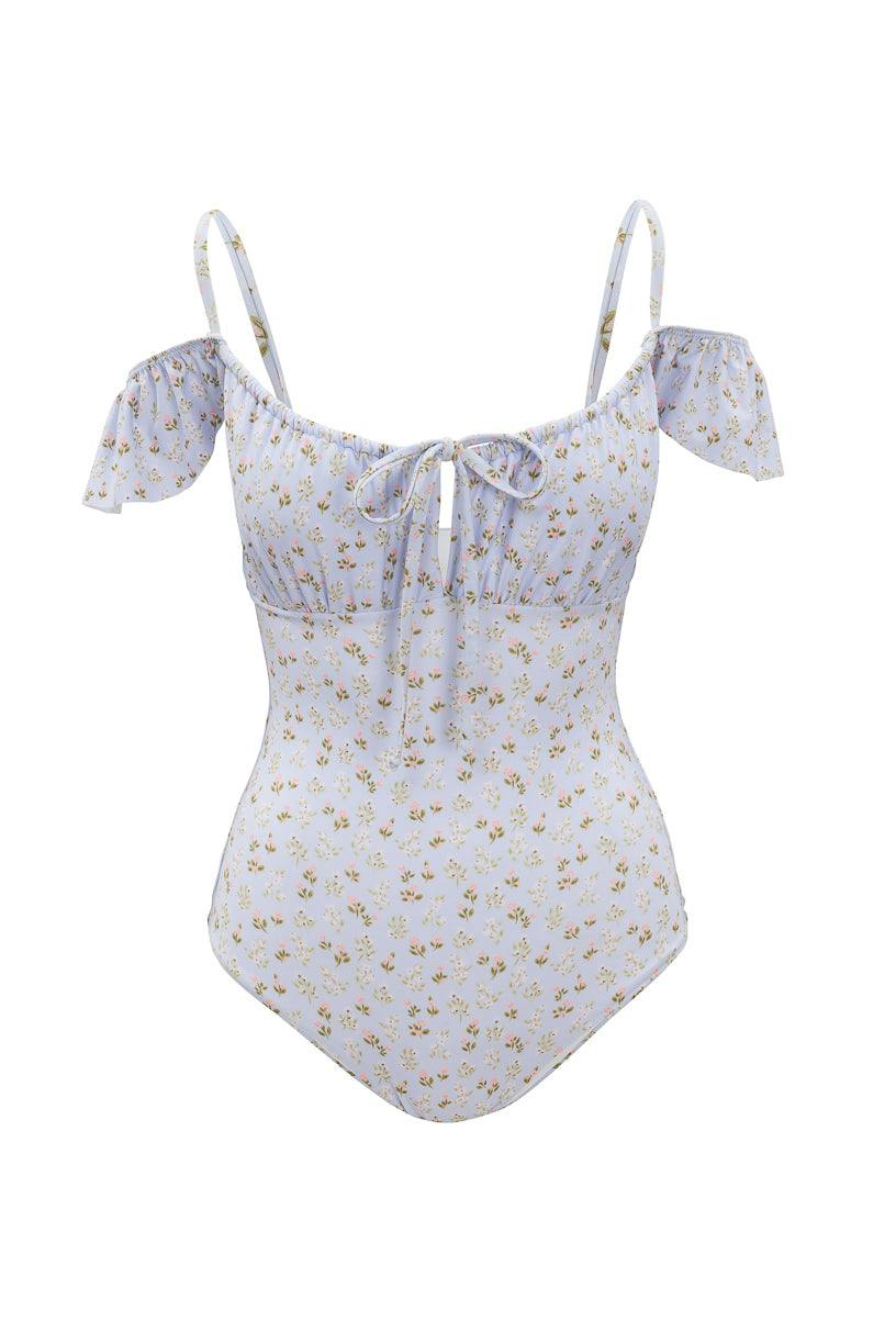 Maise One Piece in Blue Ditsy Floral
