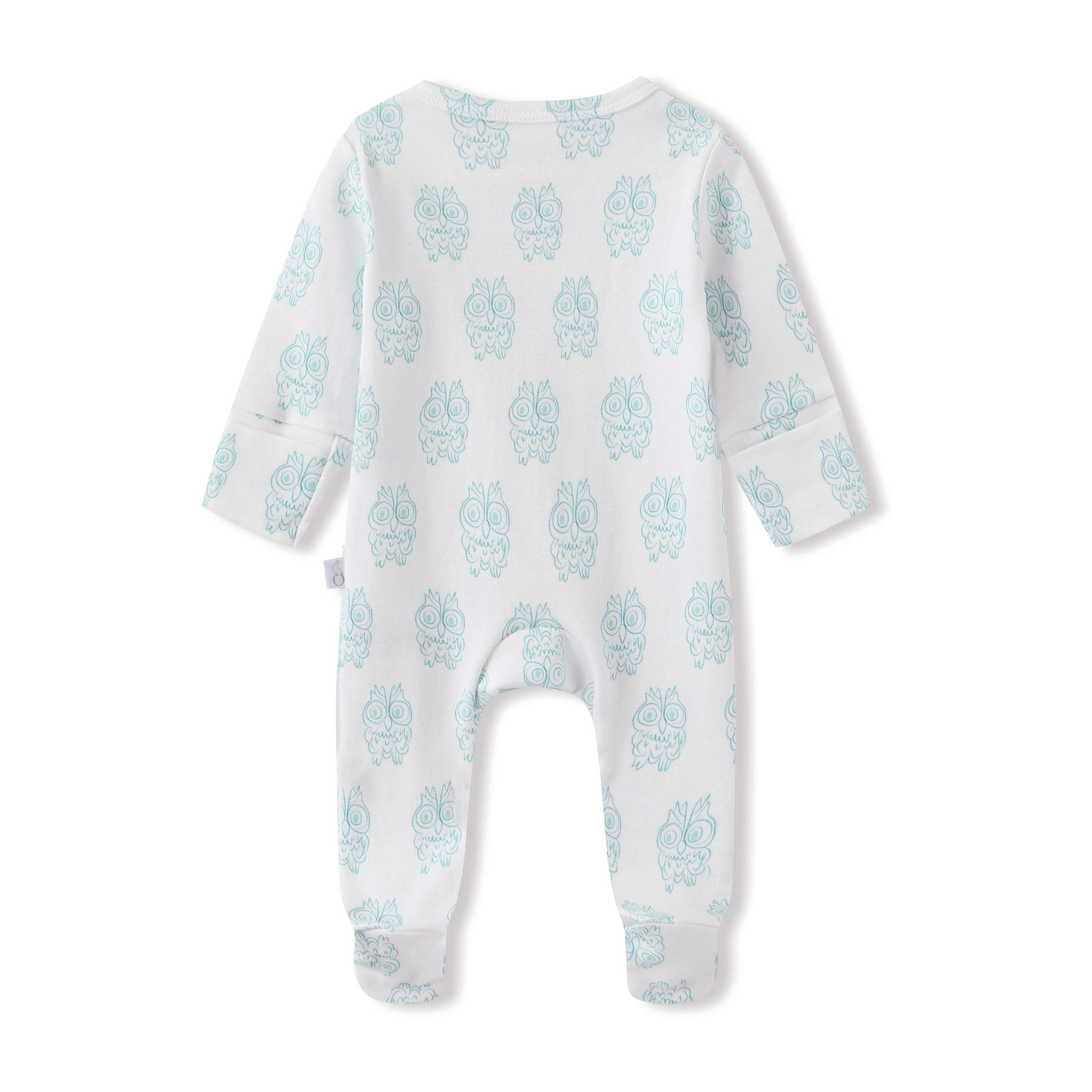 Footie Pajama Sleepsuit - Petite Chouette Green