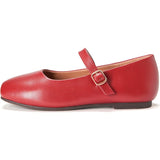 Mandy Rounded Square Toe Mary Jane Ballet Flats