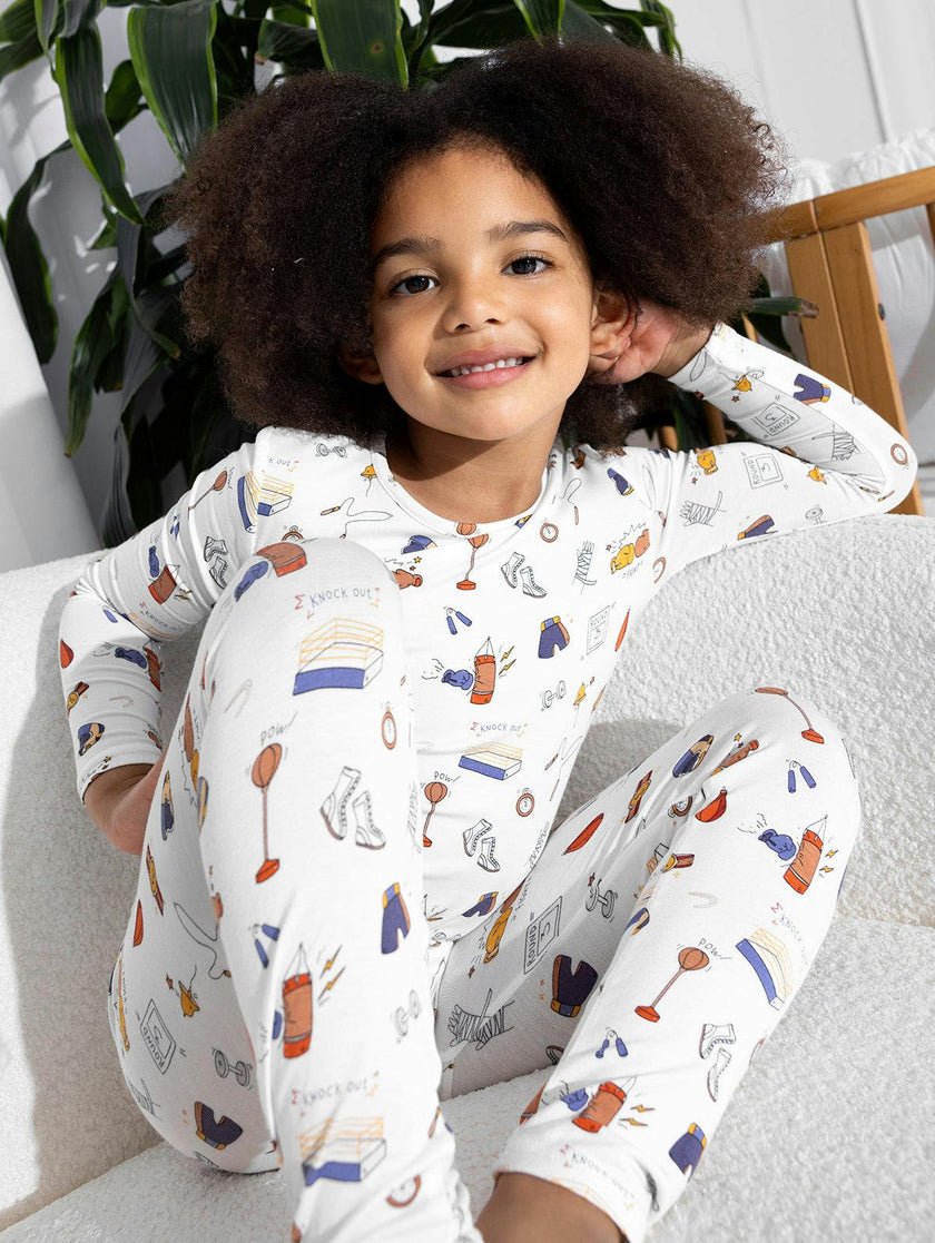 Boxing Bamboo Kids Pajamas