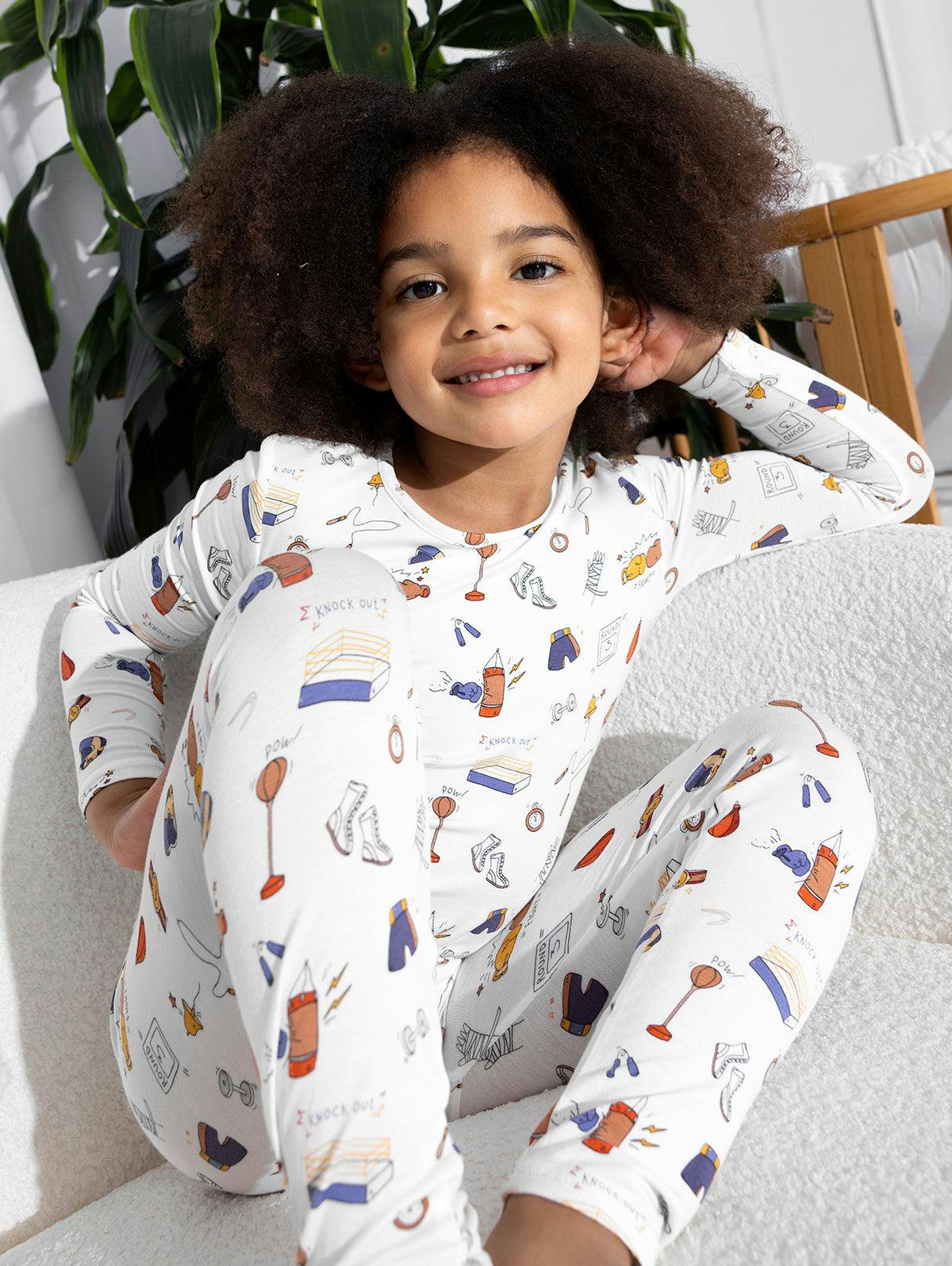 Boxing Bamboo Kids Pajamas