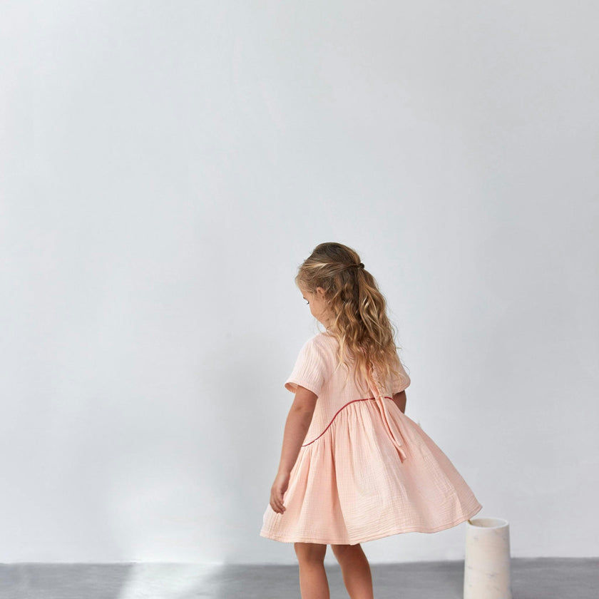 Hi-Low Drop Waist Dress