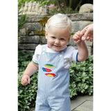 White T-Shirt With Multi Tipping