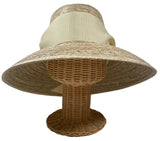 Wildflower Sun Hat (PreOrder Shipping June 15th) - Ivory Wide & Short Grosgrain Ribbon