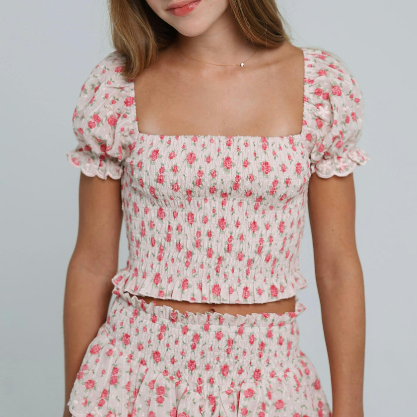 Eden Top in Petite Rose