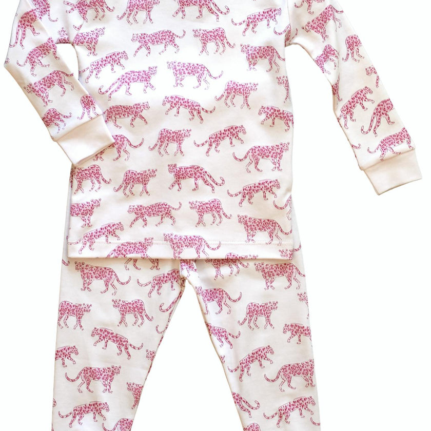 Pink Cheetah Pajama Set
