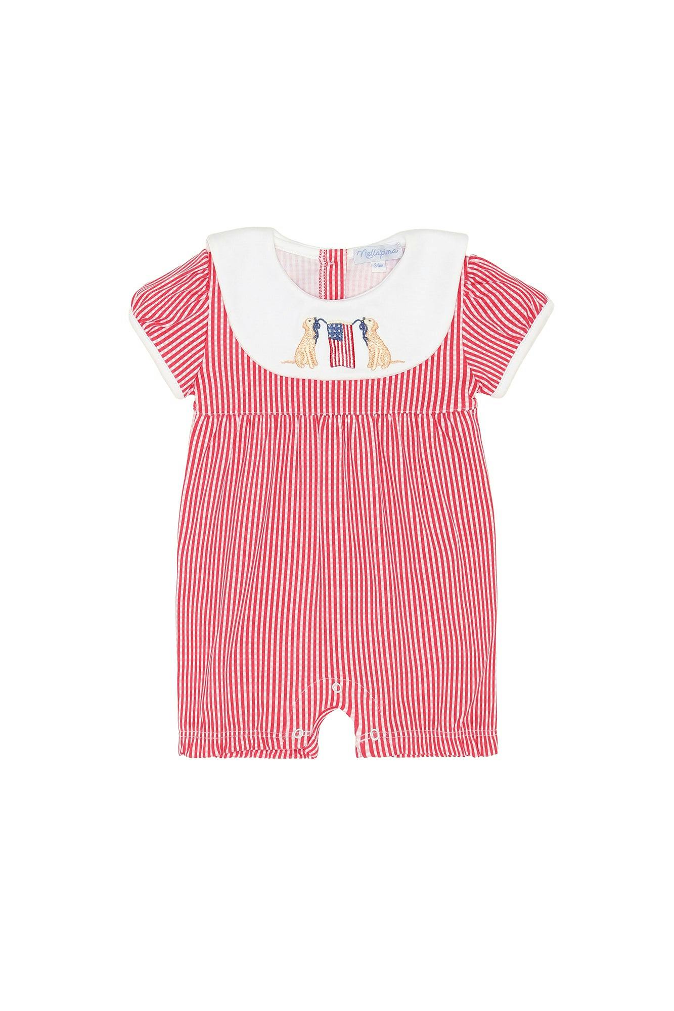 American Pups Collared Romper