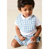 Darby Gingham Scallop Edge Lined Bib