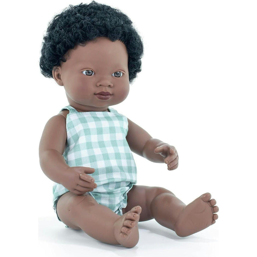 My Friends and Me Collection African Baby Boy Doll with Black Hair - 15"
