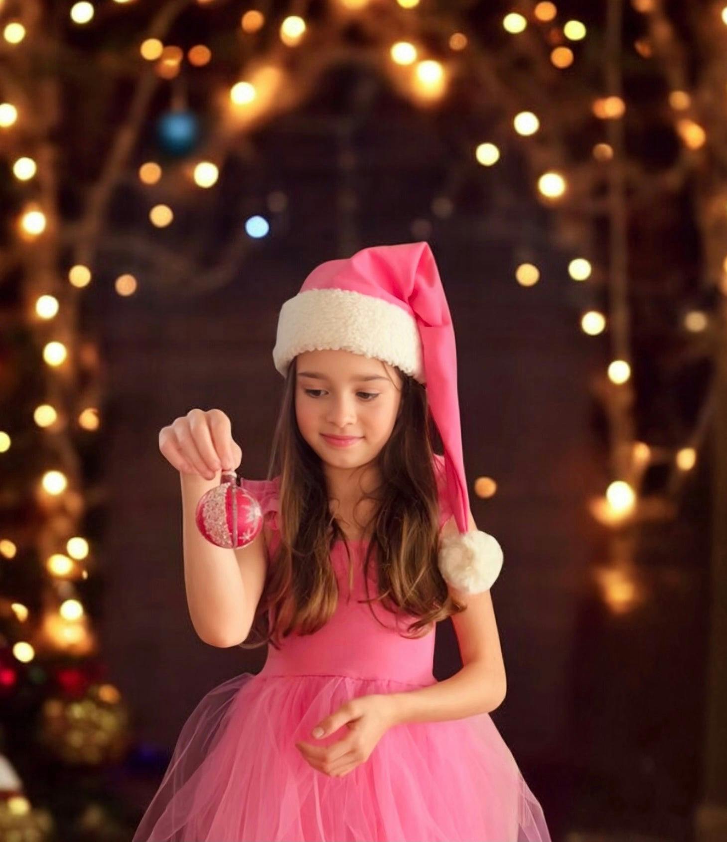 Pink Elf Holiday Dress for Kids – Christmas Tutu Costume & Playwear