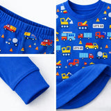 Kids and Toddlers 3 Pack Sharks/Cars/Astronauts Long Sleeve Snug Fitted Pajamas