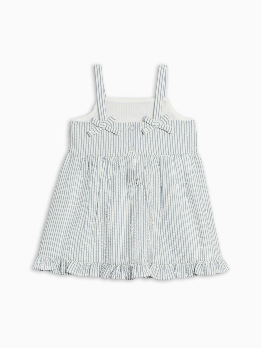 Juliette Seersucker Tank Dress - Shore Stripe / Sea