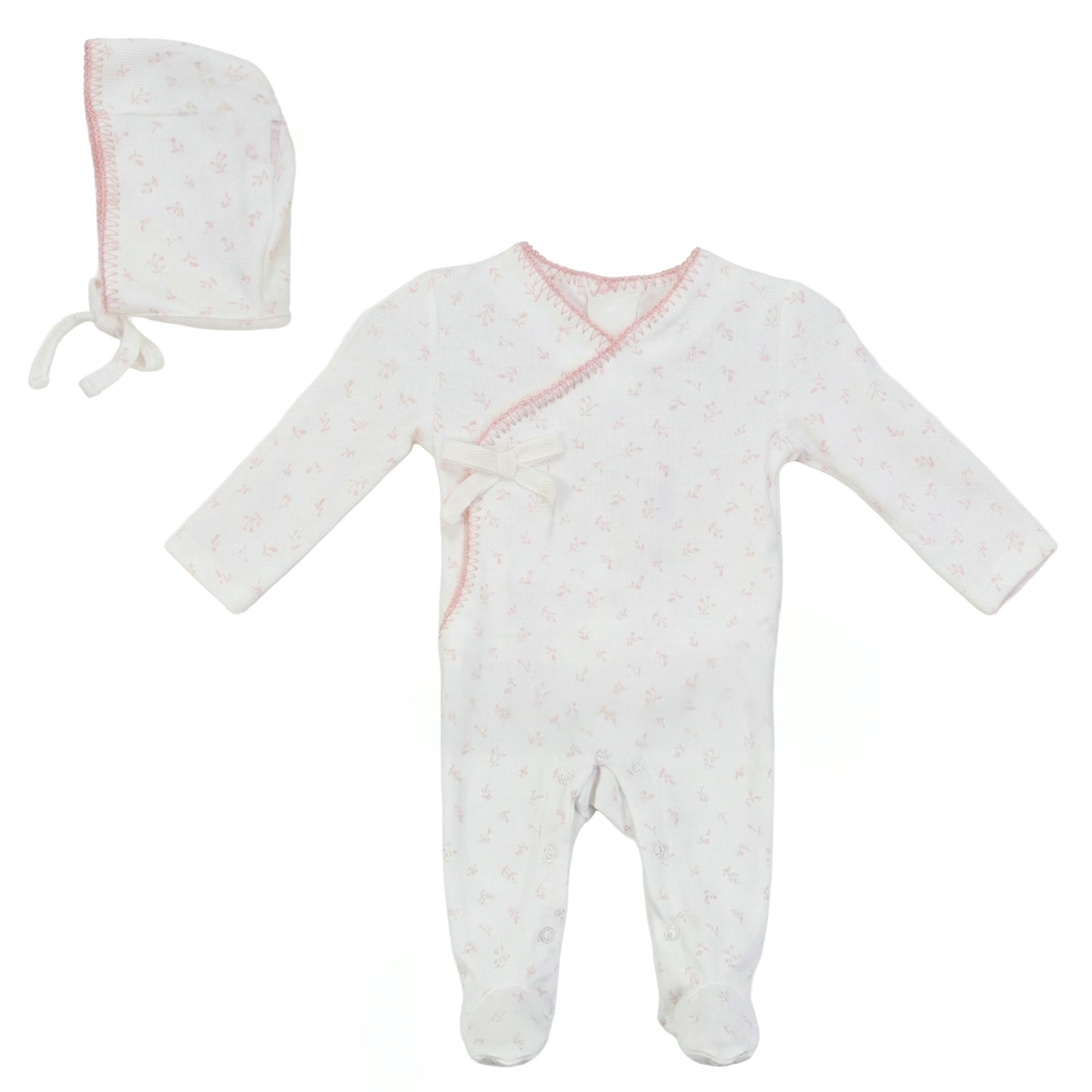 Cherry Onesie with Bonnet