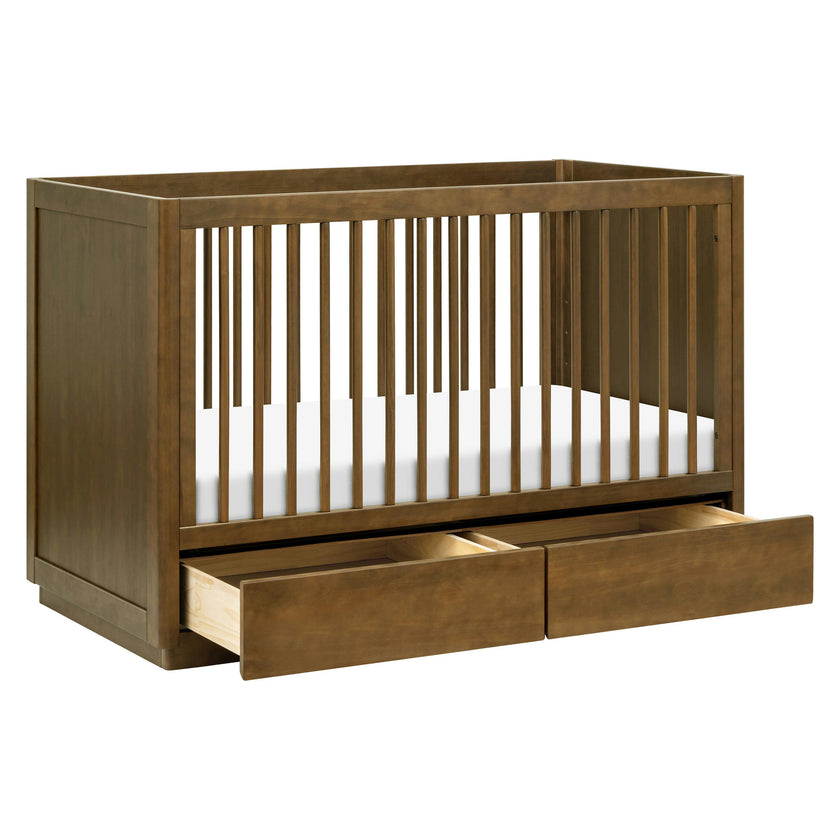 Babyletto Bento 3-in-1 Convertible Storage Crib with Toddler Bed Conversion Kit