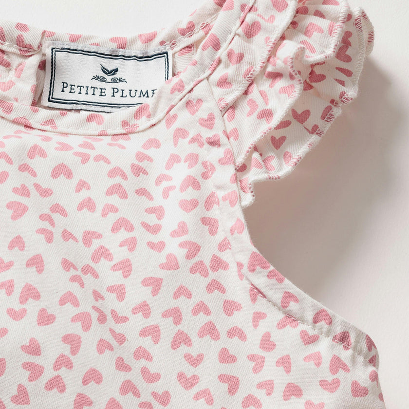 Girl's Twill Amelie Nightgown in Sweethearts