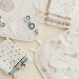 Charlie Farmhouse Goose Hooded Baby Bath Towel & Washcloth Set