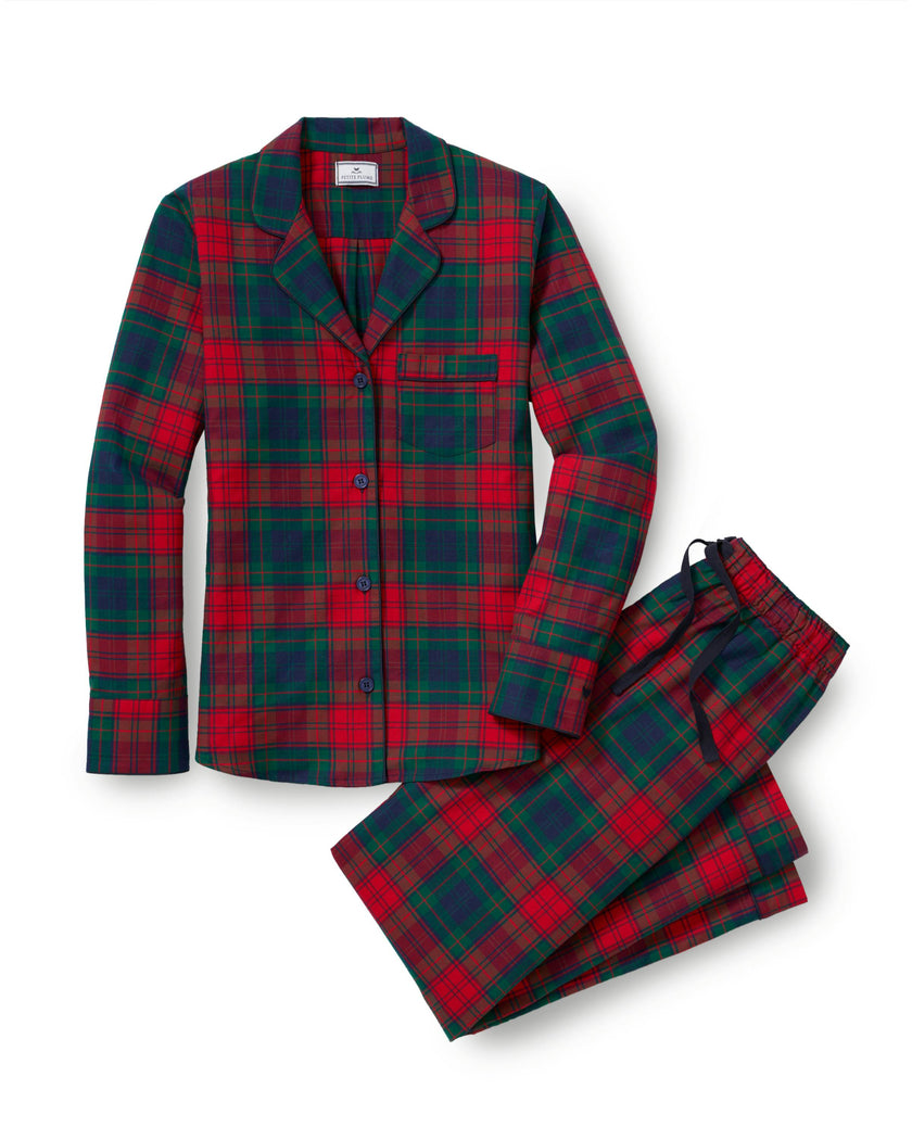 Women's Brushed Twill Pajama Set in St. James Tartan