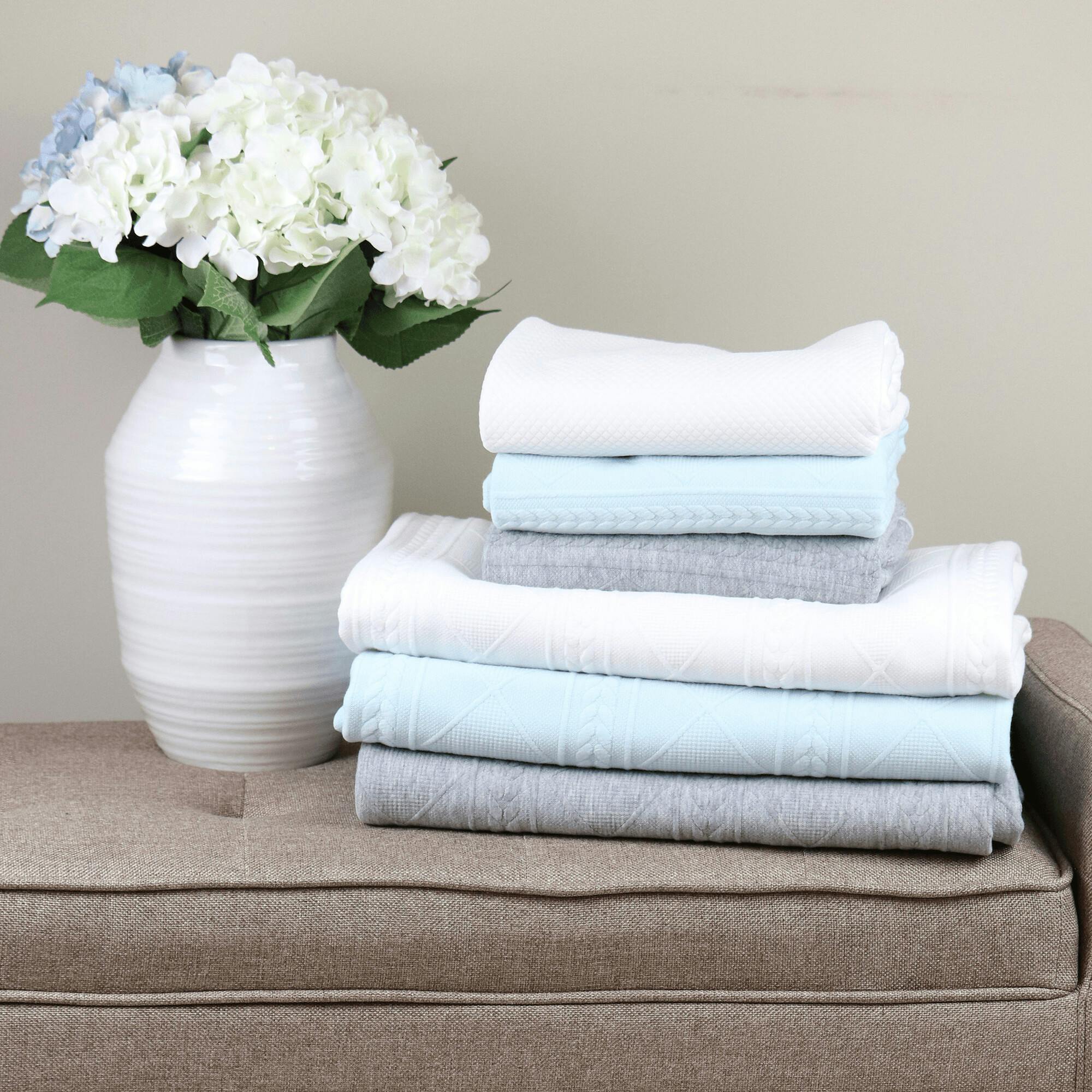 Mint Knit Blanket