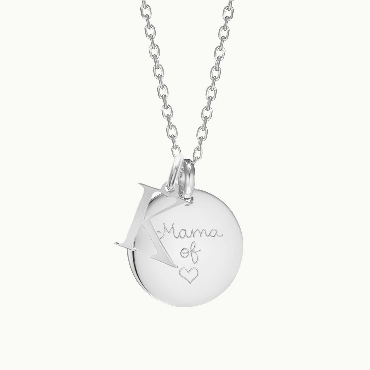 Personalized Alphabet Necklace, Silver Plated
