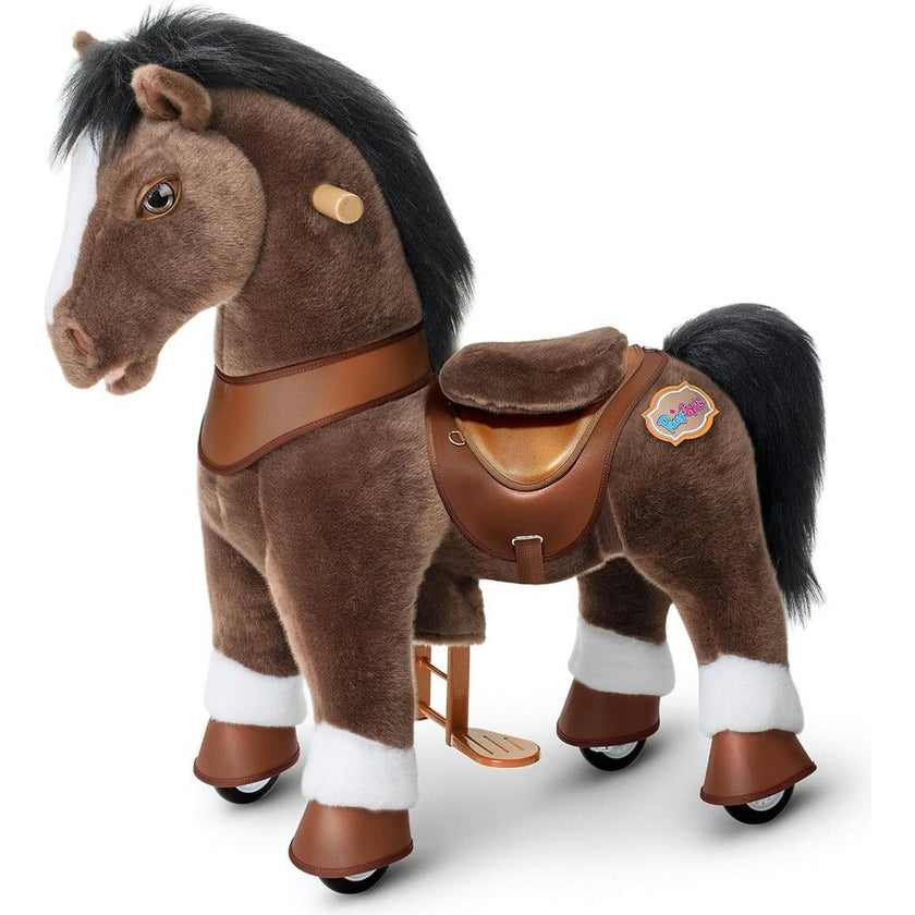 Model Y® Horse Ride-On Toy Age 4–7 – Chocolate Brown