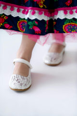 White Lace Shoes