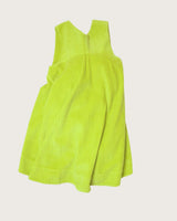 Kids Avery Acid Green Cord Dress